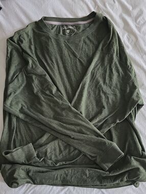 Architect Olive Green Long Sleeve Crewneck Sweatshirt 3XL TALL